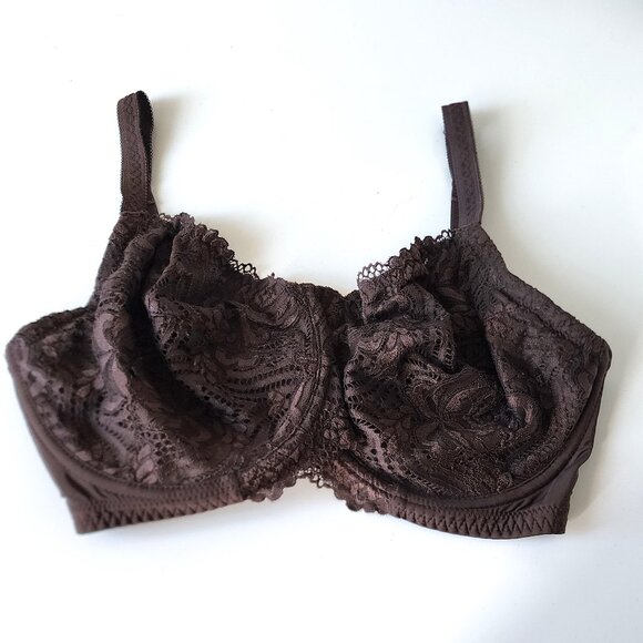 Change brown lace bra 34K US 34H UK - Picture 1 of 11